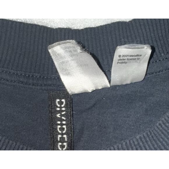 Metallica Enter Sandman Pushead T Shirt 2021 H&M Divided Heavy Metal Oversized L - Picture 2 of 8